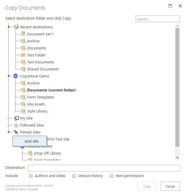 CopyMove-CopyDocuments-DestinationTree