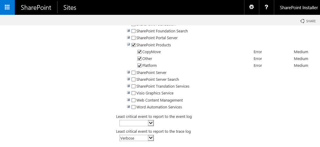 CentralAdmin_DiagnosticLogging